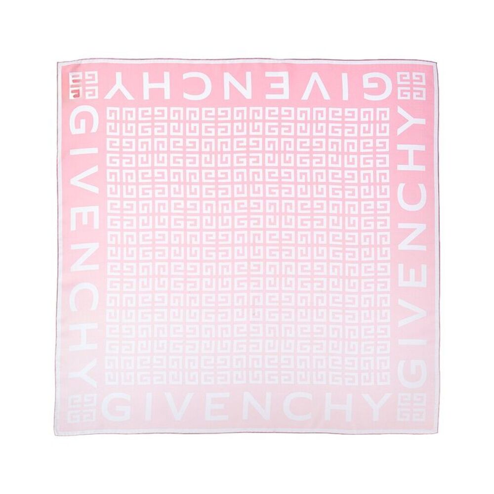 Givenchy 4G Small Square Silk Scarf, Pink